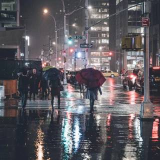 Street night phone wallpaper