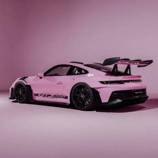 Pink Porsche desktop wallpaper
