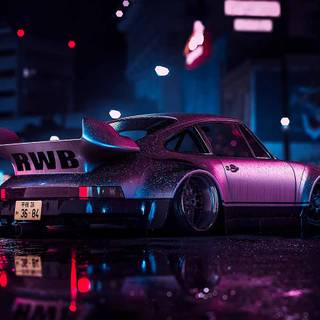 Pink Porsche desktop wallpaper