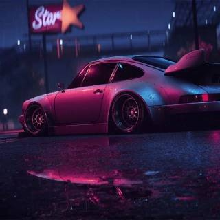 Pink Porsche desktop wallpaper
