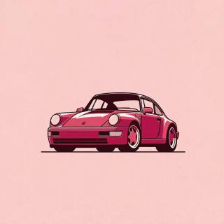 Pink Porsche desktop wallpaper