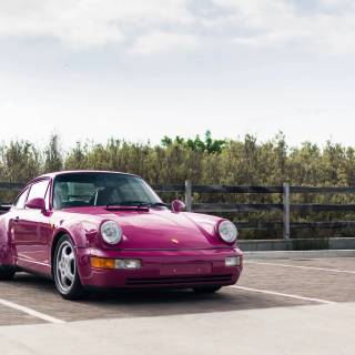 Pink Porsche desktop wallpaper