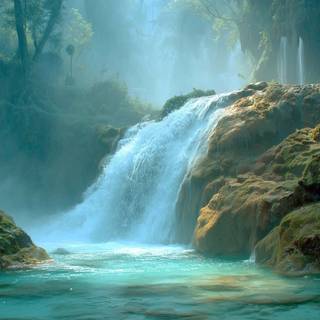 Desktop waterfall wallpaper