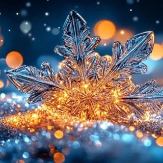 Snowflakes desktop wallpaper