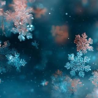 Snowflakes desktop wallpaper