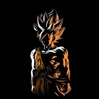 Goku amoled mobile wallpaper