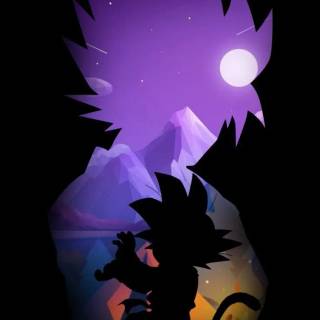 Goku amoled mobile wallpaper