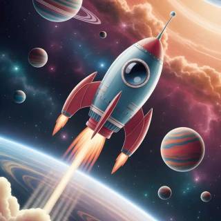 Space ship mobile wallpaper