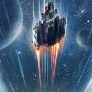 Space ship mobile wallpaper