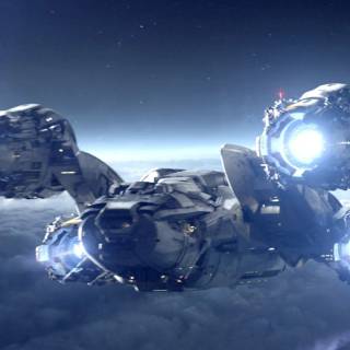 Space ship mobile wallpaper