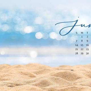 June 2026 calendar wallpaper