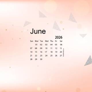 June 2026 calendar wallpaper
