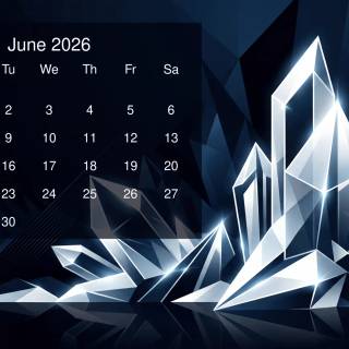 June 2026 calendar wallpaper