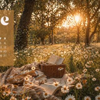June 2026 calendar wallpaper