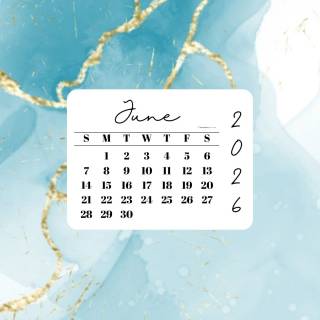June 2026 calendar wallpaper
