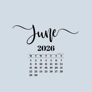June 2026 calendar wallpaper