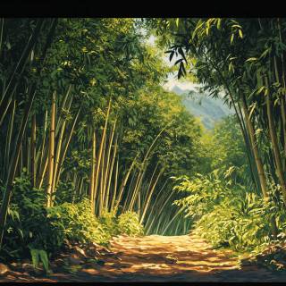 Bamboo forest 4k wallpaper