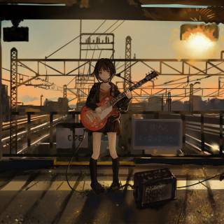 Guitarist 4k wallpaper