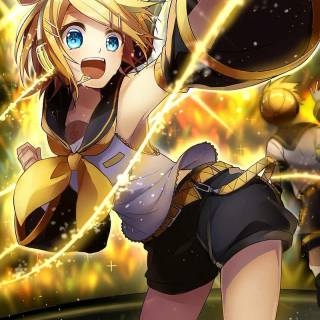 Kagamine Rin phone wallpaper