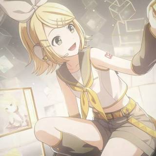Kagamine Rin phone wallpaper