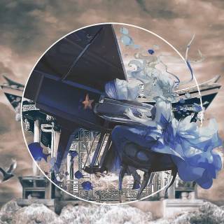 Anime piano phone wallpaper