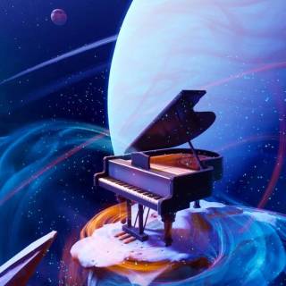 Anime piano phone wallpaper