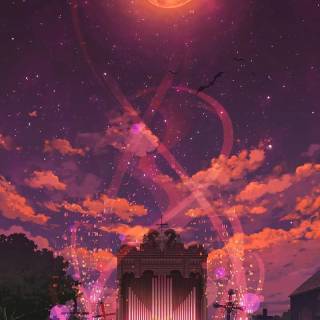 Anime piano phone wallpaper