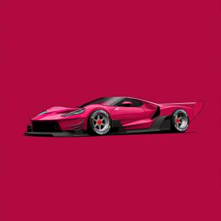 Car minimalist phone wallpaper