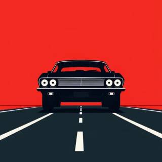 Car minimalist phone wallpaper