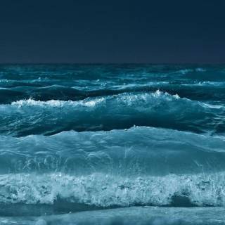 Night sea phone wallpaper