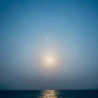 Night sea phone wallpaper