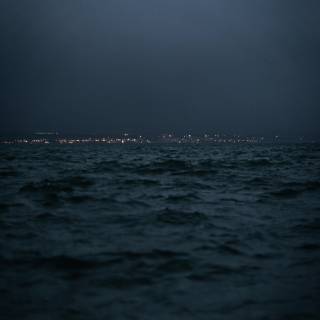 Night sea phone wallpaper