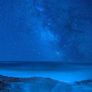 Night sea phone wallpaper