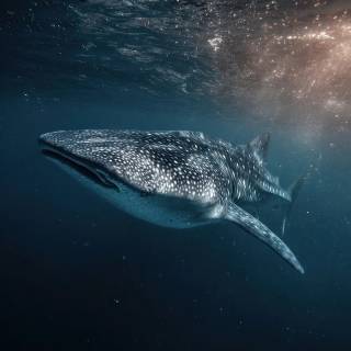 Whale shark phone wallpaper