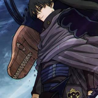 Black manga phone wallpaper