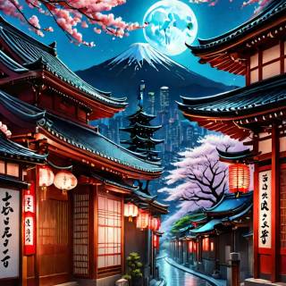 Vintage Japan phone wallpaper