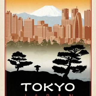 Vintage Japan phone wallpaper