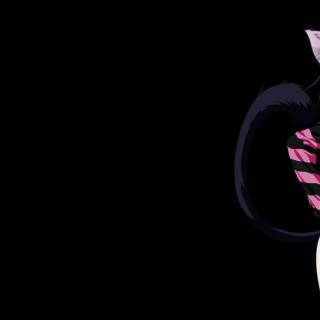 Black anime girl desktop wallpaper