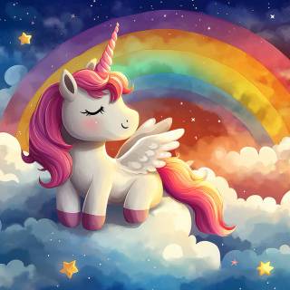 Cute unicorn desktop wallpaper
