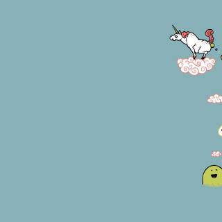 Cute unicorn desktop wallpaper