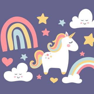 Cute unicorn desktop wallpaper