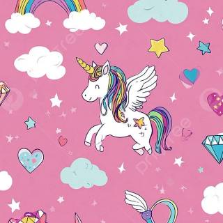 Cute unicorn desktop wallpaper