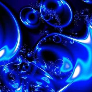 Blue neon desktop wallpaper