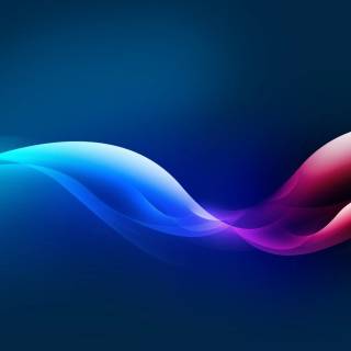 Blue neon desktop wallpaper