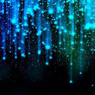 Blue neon desktop wallpaper