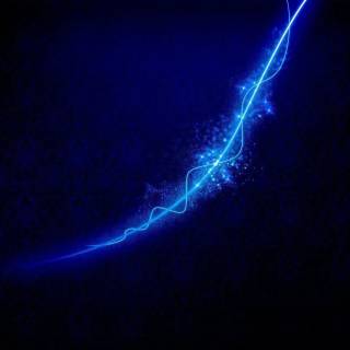 Blue neon desktop wallpaper