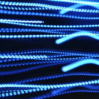 Blue neon desktop wallpaper