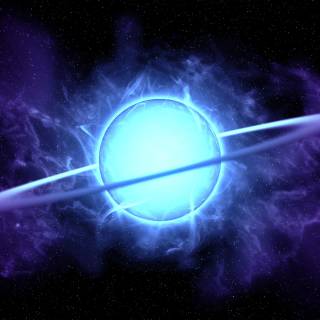 Blue neon desktop wallpaper