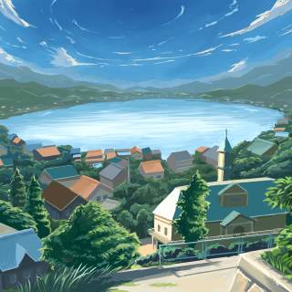 Anime view desktop wallpaper