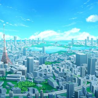 Anime view desktop wallpaper